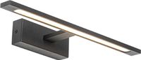 QAZQA Jerre - Moderne LED Wandlamp voor binnen voor badkamer - 1 lichts - Zwart