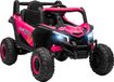 Voiture électrique pour enfants - Modèle UTV - 12V, 2 moteurs, télécommande 2.4G, jusqu'à 7 km/h, suspension, phares et port USB - Rose