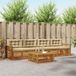 vidaXL - Salon d'angle - 4 places - Bois d'acacia - Naturel et beige
