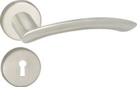 Impresso Watton Poignée de porte - Pour intérieur - Rond avec rosace à clé ronde - Acier inoxydable - 2 pièces