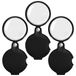 Loupe de poche - 20x - Pliable - Avec étui de protection en cuir - 60 mm - Lot de 3