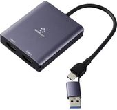 Renkforce RF-6418198 USB-C / HDMI Adapter Grijs 4K UHD 15 cm