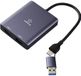Renkforce RF-6418198 USB-C / HDMI Adapter Grijs 4K UHD 15 cm