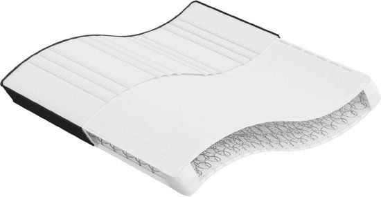 VidaXL Binnenveringmatras middelhard 200x200 cm
