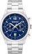 Timberland ILG of Switzerland AG Dual time horloge Northbridge Mannen Polshorloge Staal Zilverkleurig Blauw 45 mm
