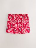 Next Heren zwemshort Snoopy 5-inch met bloemenprint - Rood