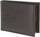 oxmox Leren portemonnee Leather RFID Protect Pocketbörse Footsteps 2.0 Embossed Brown donkerbruin