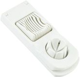 Coupe-oeufs 2-en-1 | Coupe-oeufs multifonctionnel pour fruits mous | Gadget de cuisine, sûr pour le petit-déjeuner, les sandwichs, les salades, les repas, les légumes, les fruits et les pique-niques