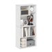 Furinno Daly 7-Cube onregelmatige kubussen boekenkast, boekenplank, opbergorganizer, wit