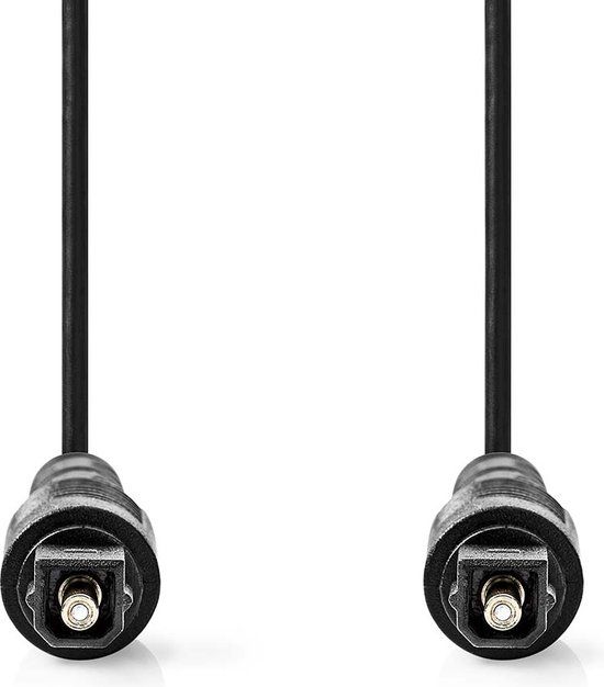 Nedis CAGL25000BK100 audiokabel 10 m Toslink Zwart
