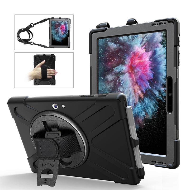 eSTUFF Wombat - Beschermhoes voor tablet - zwart - voor Microsoft Surface Go 2