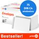 print24 Enveloppen zonder venster, DIN C4, onbedrukt, 75 stuks