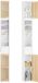 SoBuy Hoge Smalle Badkamerkast met Lade en 6 Verstelbare Planken – Wit 20x20x180cm, BZR34-BW