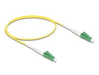 Delock 83219 InfiniBand en Glasvezelkabel 0,5 m LC LC/APC Geel