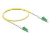 Delock 83219 InfiniBand en Glasvezelkabel 0,5 m LC LC/APC Geel