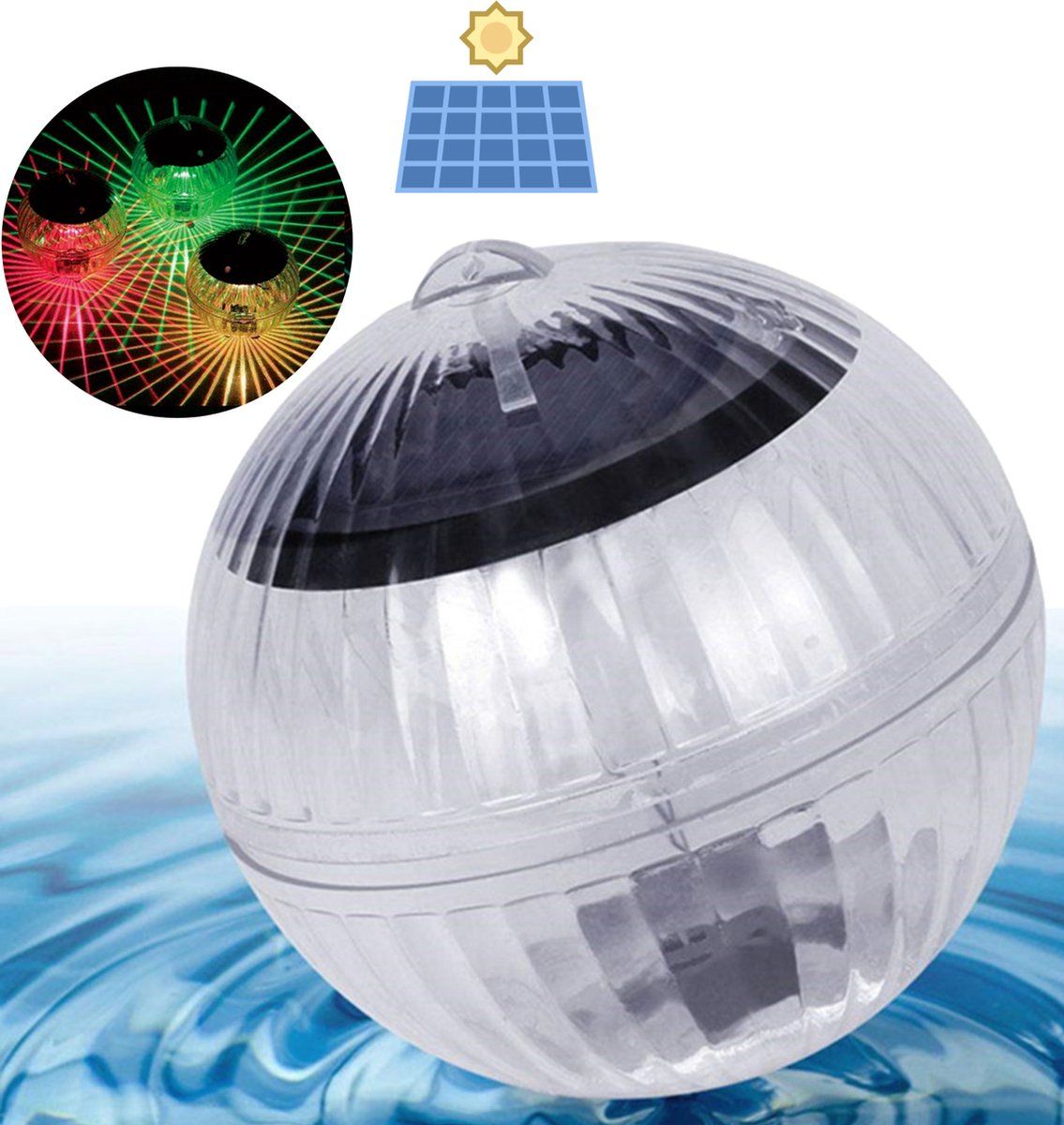 Phenom - Zwembadlamp Verlichting op Zonne Energie - Solar Disco Lamp - Onderwater verlichting - Zwembad - Jacuzzi