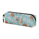 Karactermania Oh My Pop! Lazy-FAN Vierkante Roletui - Potloden etui - Pennenetui 2.0 - Turquoise