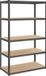Songmics Set van 2 metalen kelderplanken in grijs, 200 cm hoog