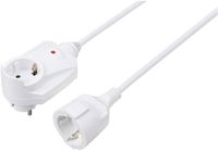 Sygonix SY-6248190 Stroom Verlengkabel 16 A Wit 1.50 m H05VV-F 3G 1,5 mm²