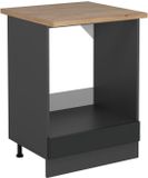 Vicco R-Line Ovenombouwkast – 60 cm, WB Eik Antraciet landhuis