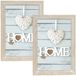 Zep 2x stuks houten fotolijst vintage lichte white wash geschikt voor een foto van 15 x 20 cm