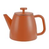 Café Olé Kelham Theepot, 2-3 Mokken, 600 ml, Rood, Dubbelwandig