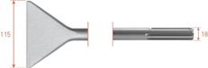 Rotec SDS-MAX Spadebeitel 115x350mm