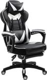 Vinsetto Gaming Chair Foam, PU Leather, Metal 65W x 70D x 118.5-128.5H cm Black+Red
