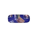 Concorde Brillenkoker/brillen opberghoes Holiday - hard kunststof - blauw - zonnebril hoes