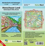 Monschauer Land - Nationalpark Eifel, Rursee: Wanderkarte mit Radwegen, Blatt 30-561, 1 : 25 000, Dreiborn, Höfen, Kalterherberg, Monschau, Roetgen, Schmidt, Simmerath