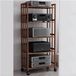 Wan GmbH Hifi-rek met 5 lagen - Stereomeubel Opbergtoren - Media Opbergen - Verstelbare Planken - 157 cm hoog - Zwart
