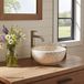 Differnz Boomer lavabo - 21x12cm - rond - Terrazzo - Beige