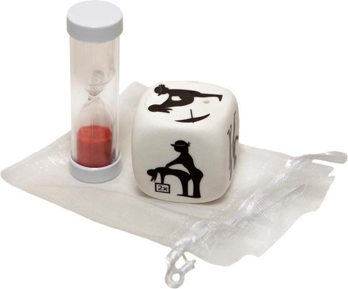 DIVERTY SEX Posture Dice with Hourglass - Green - Stainless Steel - 8412345045820