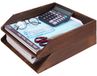 Boîte aux lettres en bois, organisateur de bureau empilable