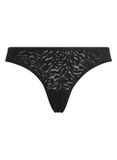 Calvin Klein String van katoen en modal - zwart - L