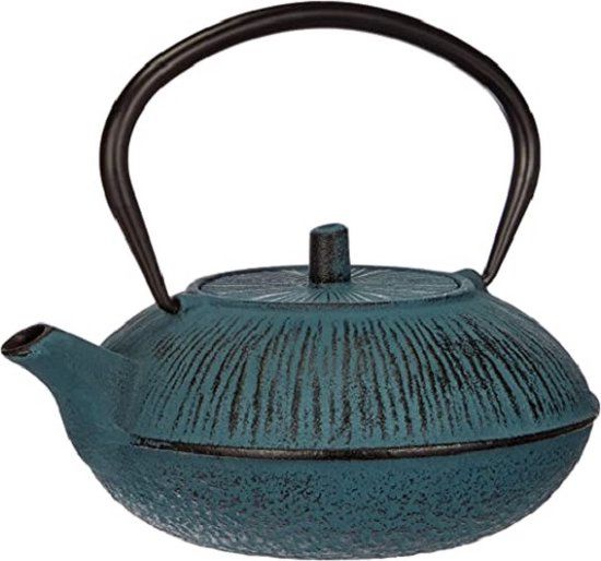 Lacor Gietijzeren Theepot - 1.1 L - Blauw - Met RVS Theefilter