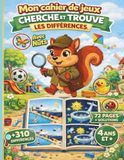 Mon Nuts Mon cahier de jeux - Cherche et trouve les différences avec Nuts: Livre de jeux d’observation en couleurs pour enfants • Plus de 310 différences • 60 ... solutions • Super défi avec Nuts • Dès 4 ans