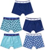 Little Label Boxershorts Jongens 5 Pack Blauw Walvis 110-116