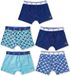 Little Label Boxershorts Jongens 5 Pack Blauw Walvis 110-116