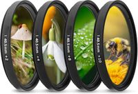 PromoHome 40.5 mm Close-Up Macro Filter Set (+2, +4, +8, +10) with Filter Pouch for Sony Alpha A6600 A6500 A6400 A6300 A6000 + Sony E 16-50mm Lens and Other 40.5mm Thread Lens Cameras