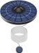 Petite fontaine solaire - Pompe à oxygène flottante - Convient aux aquariums et aux fontaines - Avec compartiments à air et tuyau d'oxygène - Aérateur d'eau à énergie solaire