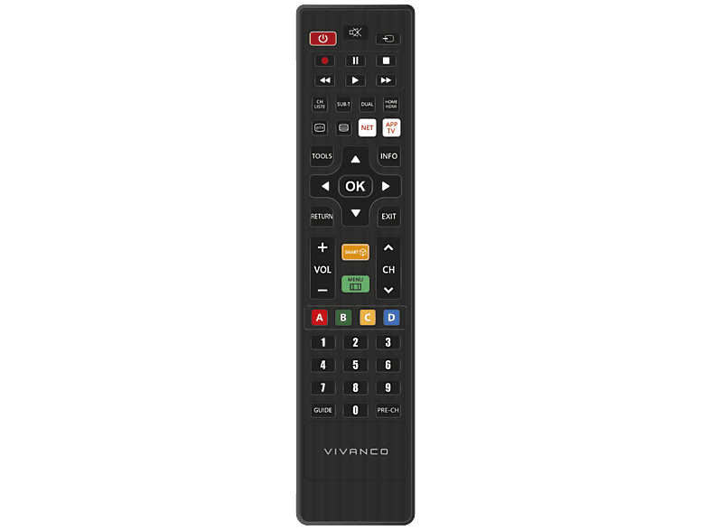 Vivanco Universele Afstandsbediening 4-in-1 Pc-programmeerbaar Remote