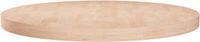 vidaXL - Tafelblad - rond - Ø70x4 - cm - onbehandeld - massief - eikenhout
