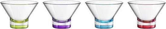 Bormioli Rocco Ypsilon Ice Cream Cups - Set of 4 - Assorted Colors