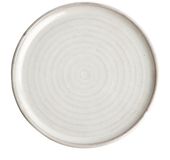 Olympia Canvas ronde borden met smalle rand wit 26,5cm