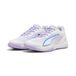 PUMA Accelerate Turbo 5 W+ Chaussure de salle, Blanc-Royal Sapphire-Light Lavender, 5.5 UK