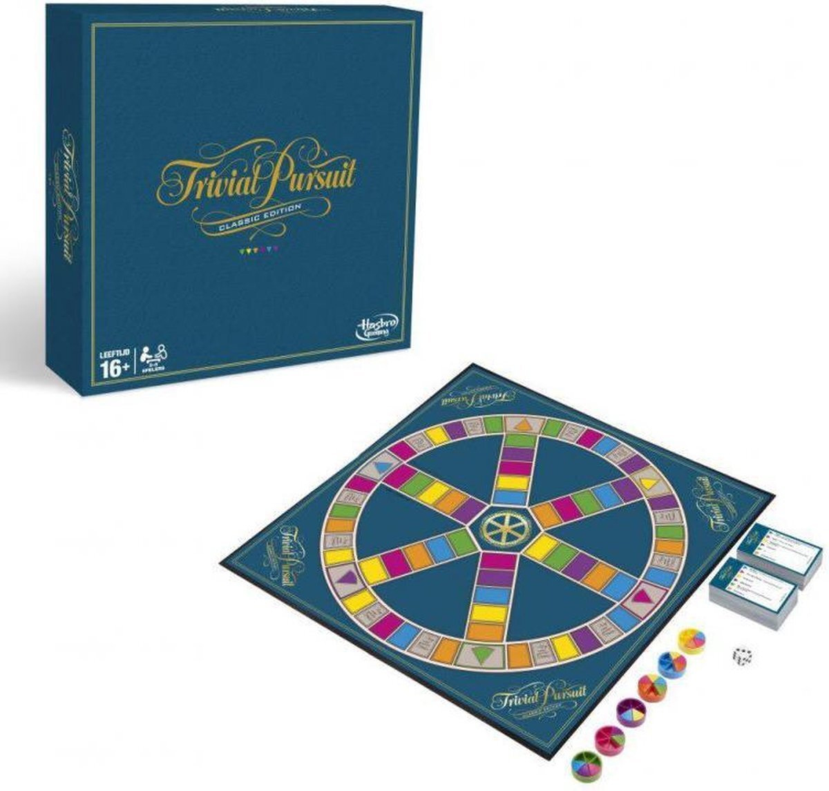 Hasbro C1940 Trivial Pursuit Spel, Classic Edition, Meerkleurig