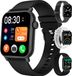 Siltcon® Smartwatch Heren Pro - Smartwatch Dames Pro - Sporthorloge Dames & Heren - Stappenteller Horloge - Hartslagmeter – Bloeddrukmeter - Slaapmonitor - Saturatiemeter – Belfunctie - Elke Smartphone - RVS - Elke pols - Incl. 4 Bandjes