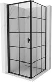 Mexen Mist-B cabine de douche ouverture gauche 90 x 90 , grille noire, noir