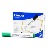 Campus Verpakking met 12 whiteboard-markers met conische punt van 2 mm, ideaal voor het schrijven op glas, whiteboard en andere gladde oppervlakken